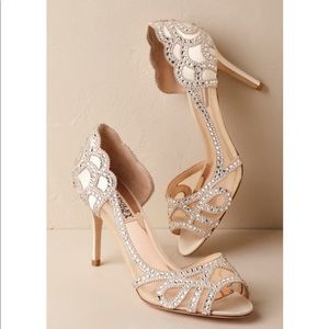 Badgley Mischka Marla peep toe pumps 8.5